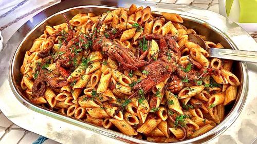 Pasta with seafood sauce