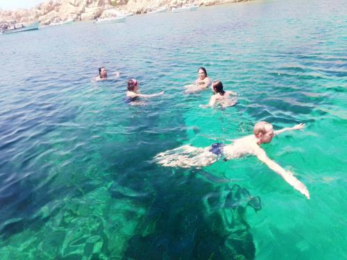 Schwimmen Sie im kristallklaren Wasser von La Maddalena