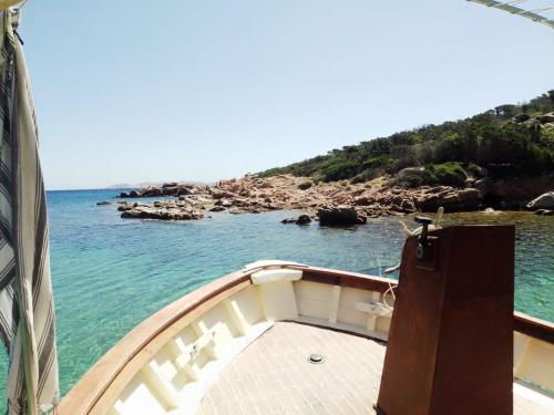 Wooden gozzo bow in the islets of La Maddalena