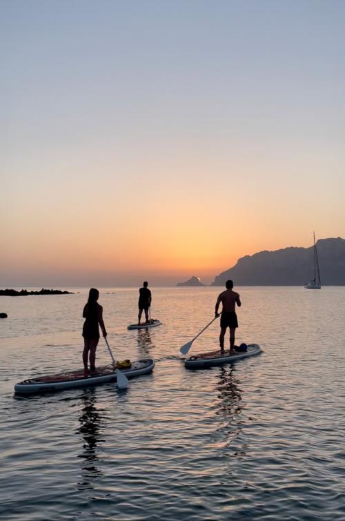 Grupo durante la excursión de SUP