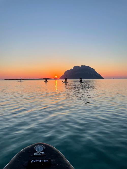 Sup in Tavolara at dawn