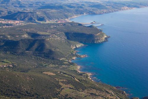 Panoramic on the sea of Bosa