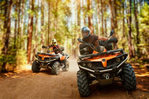 Randonneurs en quad