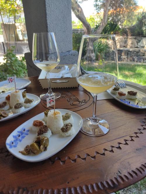 Wine and local products on a farm in Tramatza