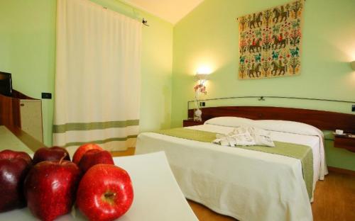 <p>Bedroom at the spa of Sardara</p>