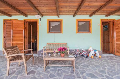 Veranda esterna in un agriturismo a Dorgali