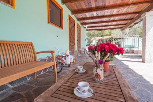 Veranda esterna in un agriturismo a Dorgali