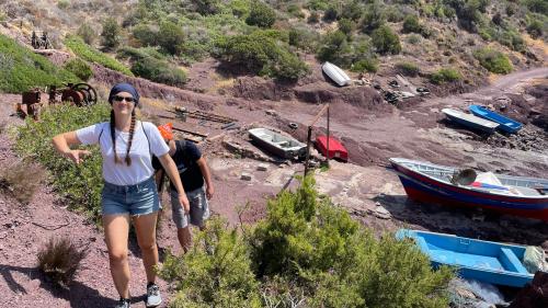 escursionisti durante trekking