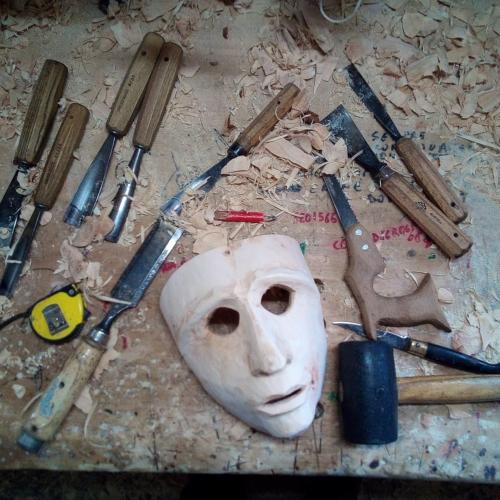 Workshop of masks in Mamoiada