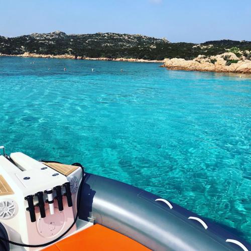 Crystal clear sea of La Maddalena Archipelago