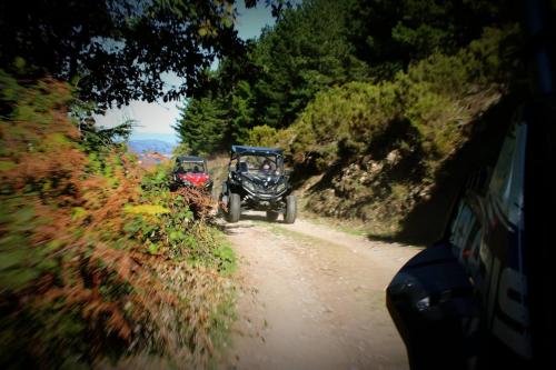 quad en una carretera de montaña en Gennargentu