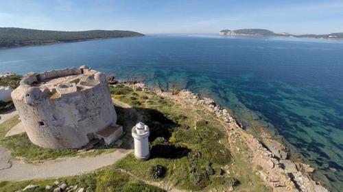 Blick auf den Golf von Alghero vom Turm aus