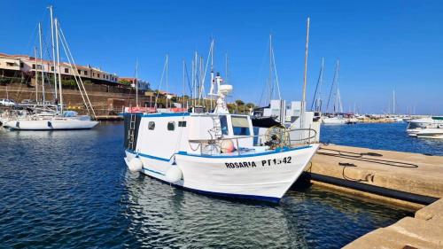 Bateau de pêche dans le golfe de l'Asinara