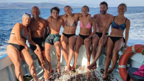 <p>Gruppe von Wanderern an Bord eines Bootes, um die Asinara zu entdecken</p><p><br></p>