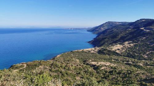 Panorama of the west coast between Alghero and Bosa
