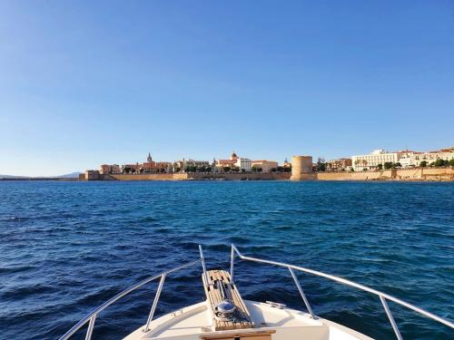 Perspective of Alghero from the boat during tour