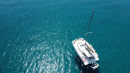 Panoramic photo catamaran in Villasimius