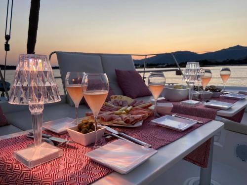 <p>Table set on a catamaran in Villasimius</p><p><br></p>