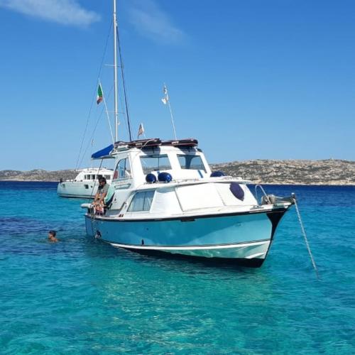 Motor boat in the La Maddalena Archipelago