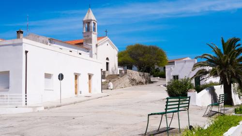 Town streets of Asinara Island