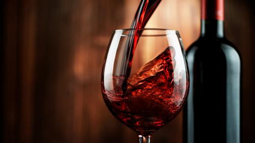 <p>Glass of red wine from Argiolas Winery</p><p><br></p>