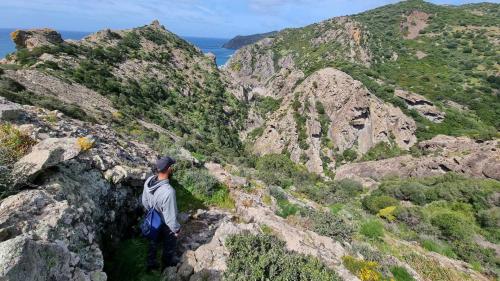 Natural scenery during the trek to Capo Marrargiu in Bosa