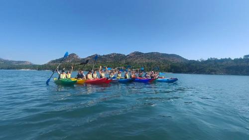 Group on kayak excursion in Biderosa Oasis