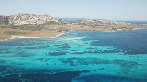 view of Asinara national park marine protected area
