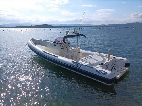Inflatable boat in the waters of Porto Rotondo