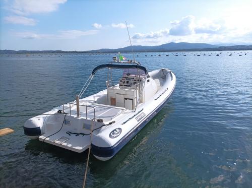 Rubber boat in Porto Rotondo