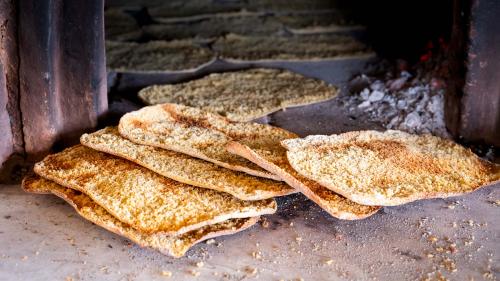 Pane pistoccu nel forno