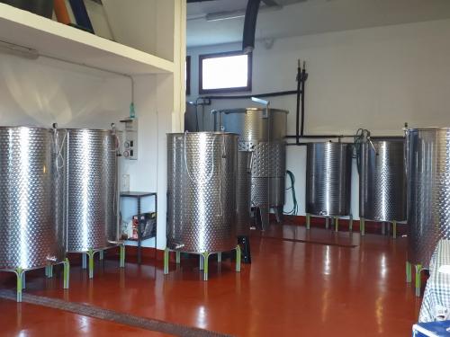 silos for wine production in Dorgali