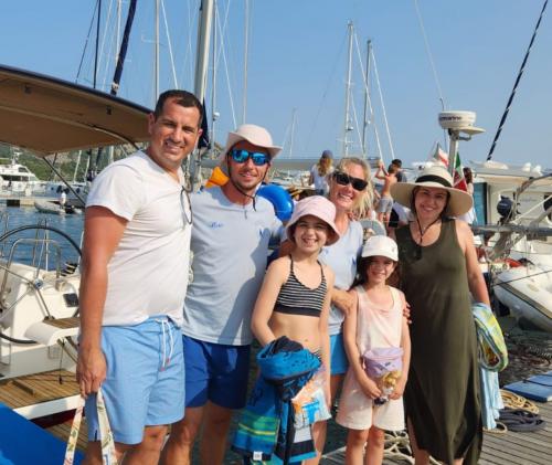 Holiday travellers embarking on tour in the La Maddalena Archipelago