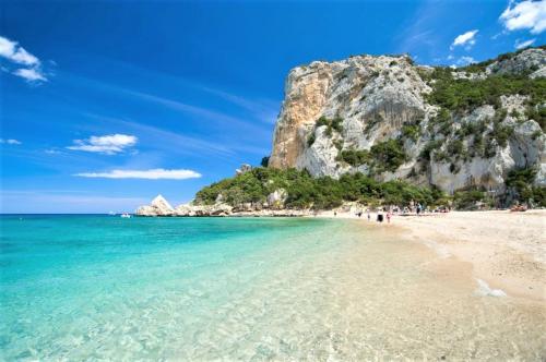 Turquoise sea to snorkel in during tours in the Gulf of Orosei