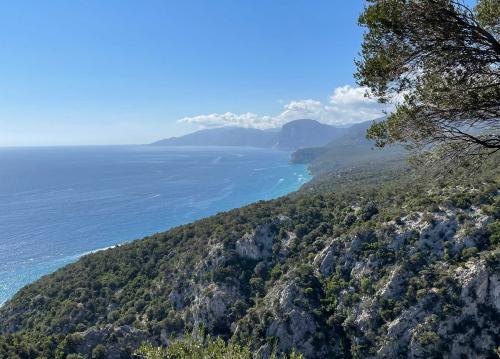 View of the coast from Cala Gonone