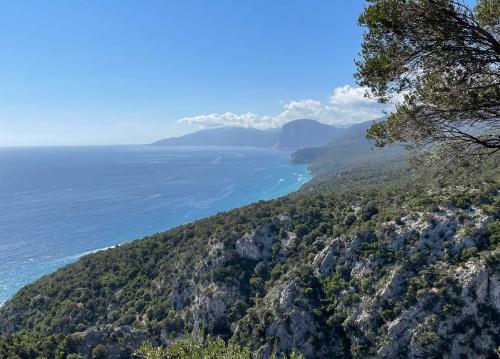 Arrêt avec vue sur la côte d'Orosei lors de l'excursion en jeep avec dégustation à Dorgali