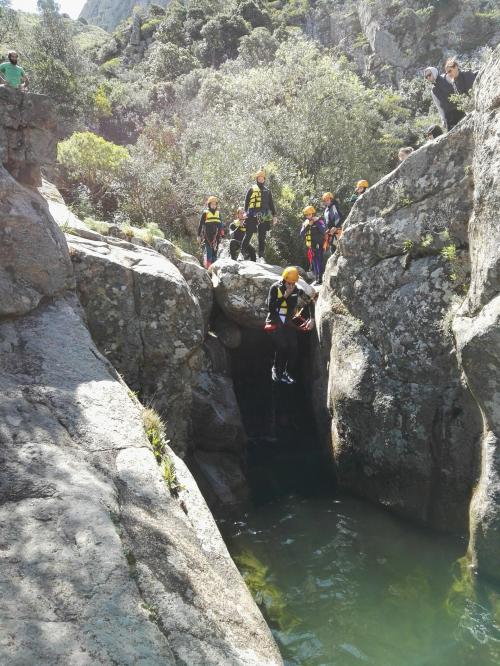 Tuffo dalle cascate di Villacidro