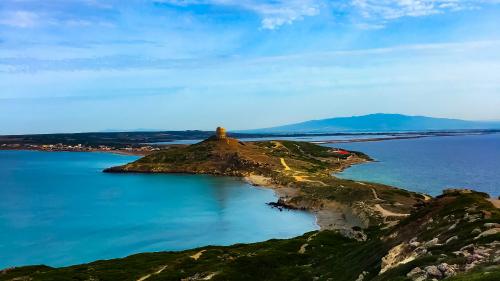 Panorama von Capo San Marco auf der Halbinsel Sinis