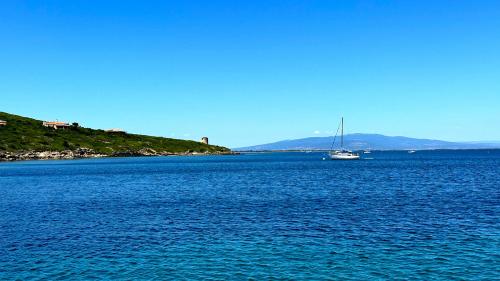 Sea panorama of the west coast of Sardinia