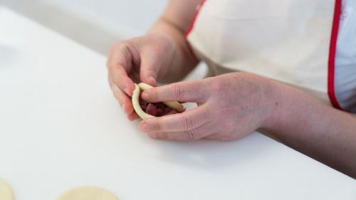 Panadas de clôture lors de l'atelier d'Oschiri