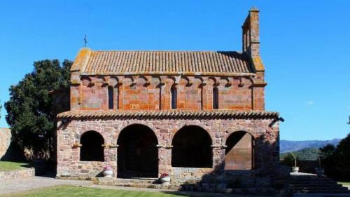 Left side of the Sanctuary of Our Lady of Castro in Oschiri