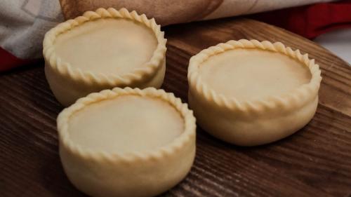 Panadas ready to be baked