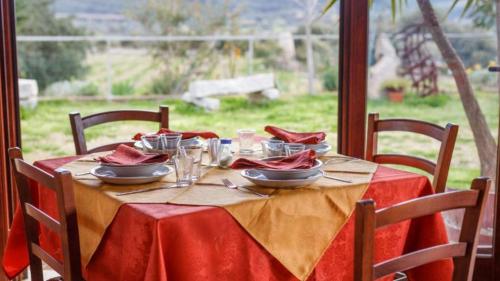 Table set at a venue that you will visit during the Blue Zone tour