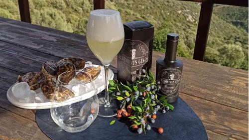 Degustación durante una visita a un taller de producción de ginebra