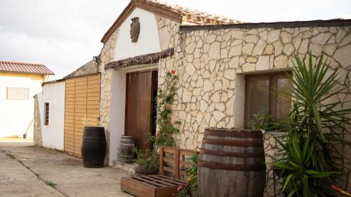 Vista sulla cantina dall'esterno