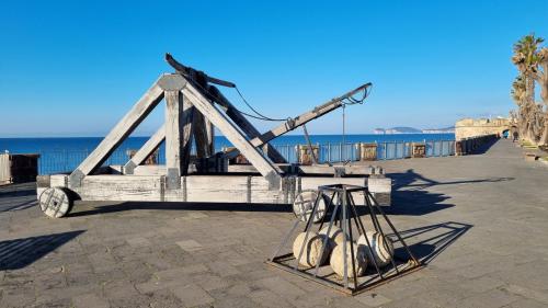 Catapult on the ramparts of Alghero