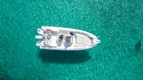 Top view of the dinghy from Calasetta