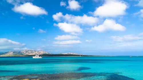 Blaue Schattierungen im Meer des Golfs von Asinara