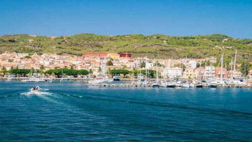 View of the port of Carloforte