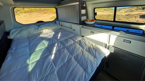 Bed inside the motorhome